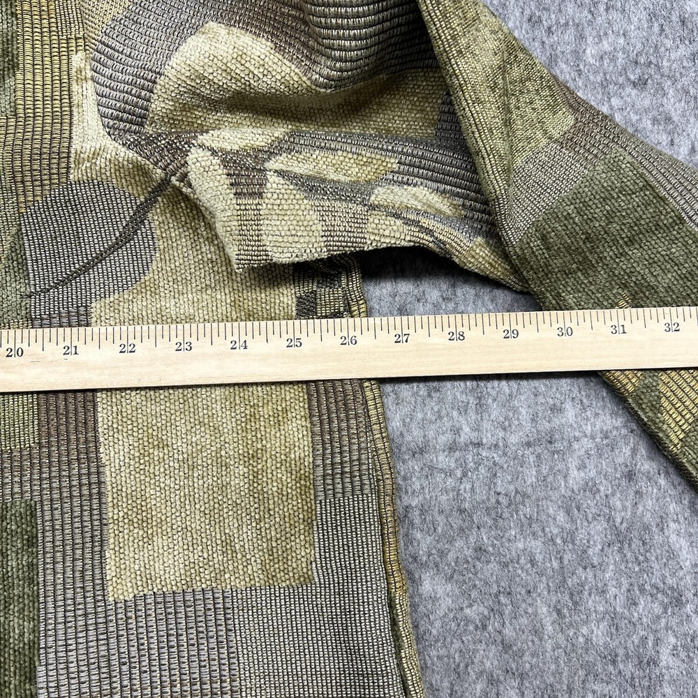 Barn Fly Jacket Womens 2X Green Geometric Leaf Zip Tapestry Collared Vintage - Picture 9 of 14